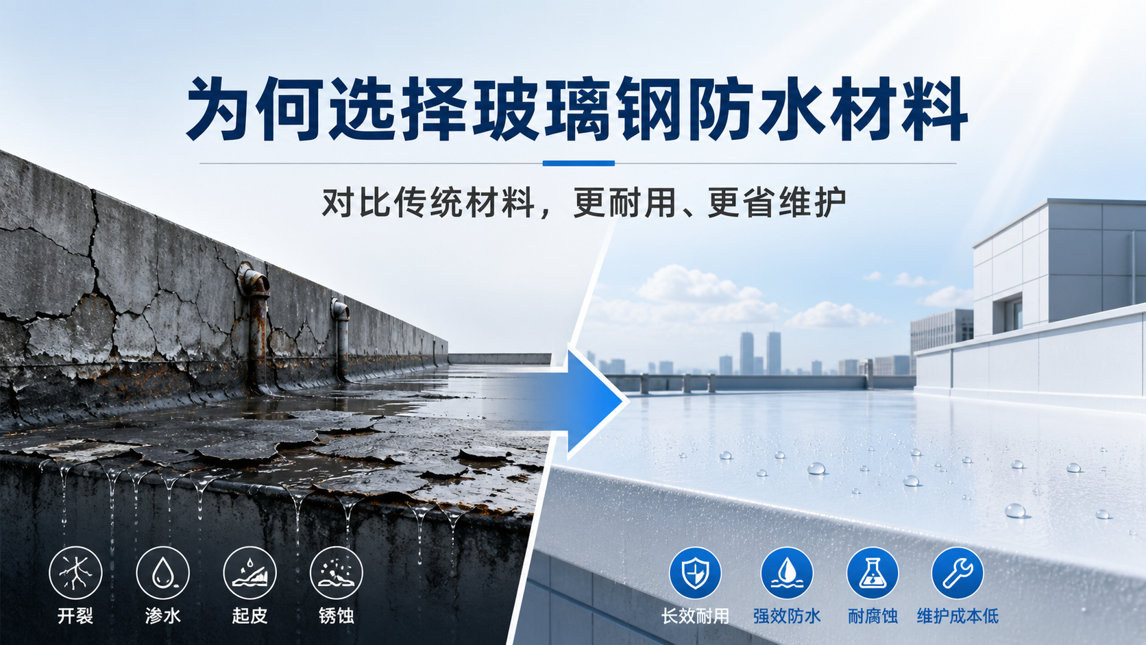 在邯郸，为何选择玻璃钢防水材料而非传统材料