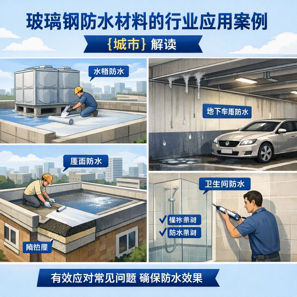 玻璃钢防水材料的行业应用案例,邯郸解读